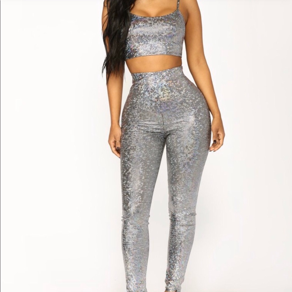 NWT Fashion Nova Disco Ball Set